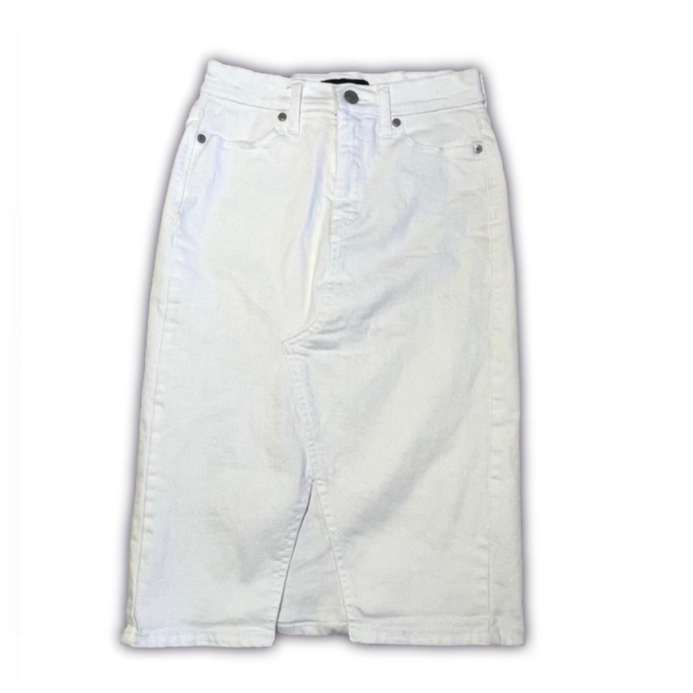 Banana Republic All White Jean Pencil Skirt Women’s 00P